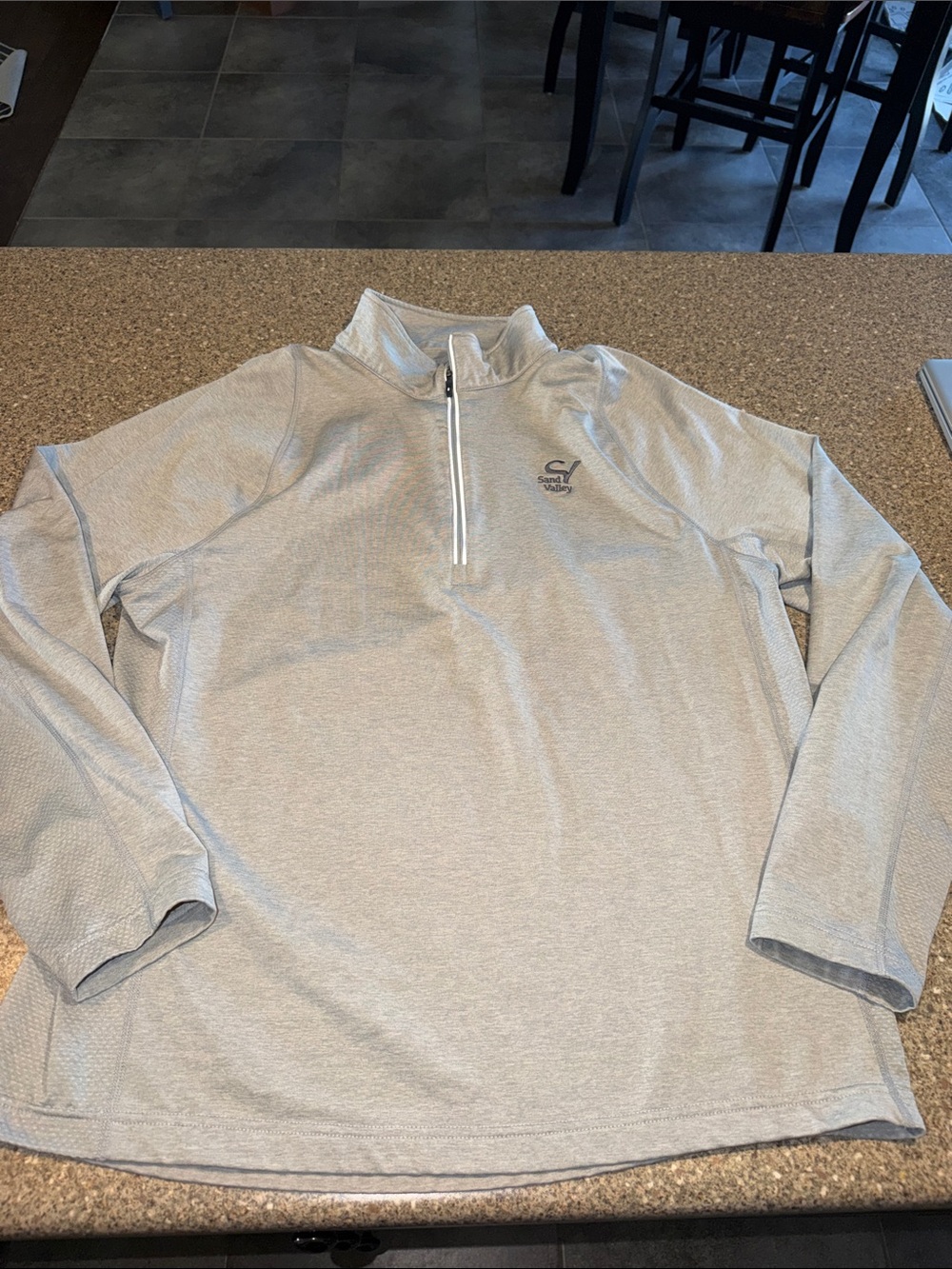 Sunice Light Gray Quarter-Zip Pullover